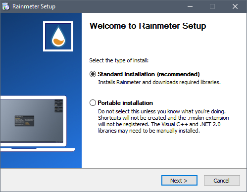 rainmeter skin installer not installing skins